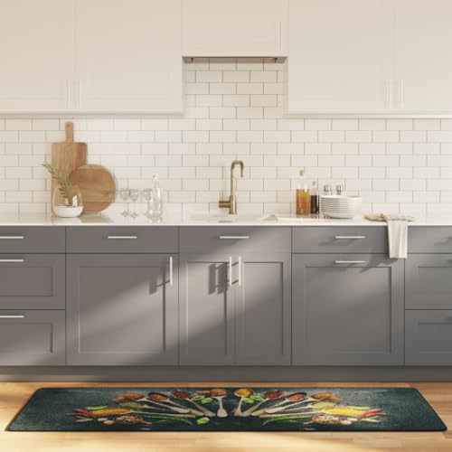 Qnhdfrt Küchenteppich Modernes Design Weicher Samt Mehrfarbig rutschfeste Unterseite Geräuschdämmend für Küche, Wohnzimmer und Flur Qnhdfrt Küchenteppich Modernes Design Weicher Samt Mehrfarbig rutschfeste Unterseite Geräuschdämmend für Küche, Wohnzimmer und Flur von Qnhdfrt