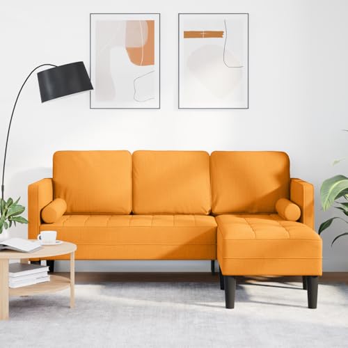 Qnhdfrt L-Form Sofa 3-Sitzer Dunkelgelb 160 cm Stoff Modernes Design Eckcouch für Wohnzimmer mit abnehmbaren Kissen Qnhdfrt L-Form Sofa 3-Sitzer Dunkelgelb 160 cm Stoff Modernes Design Eckcouch für Wohnzimmer mit abnehmbaren Kissen von Qnhdfrt