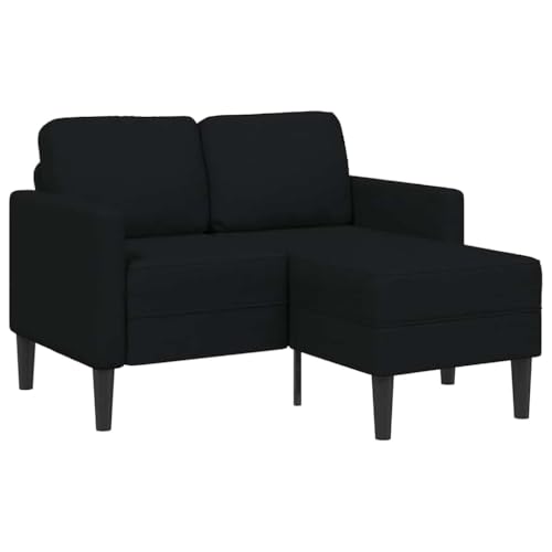 Qnhdfrt L-Form Sofa Couch mit Chaiselongue Schwarz 125 cm Stoff Kompakt für kleine Wohnungen und Balkon Qnhdfrt L-Form Sofa Couch mit Chaiselongue Schwarz 125 cm Stoff Kompakt für kleine Wohnungen und Balkon von Qnhdfrt