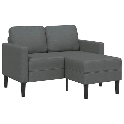 Qnhdfrt L-Form Sofa Dunkelgrau 125 cm 2-Sitzer mit Chaiselongue Stoffsessel für Wohnzimmer Balkon platzsparendes Design Qnhdfrt L-Form Sofa Dunkelgrau 125 cm 2-Sitzer mit Chaiselongue Stoffsessel für Wohnzimmer Balkon platzsparendes Design von Qnhdfrt