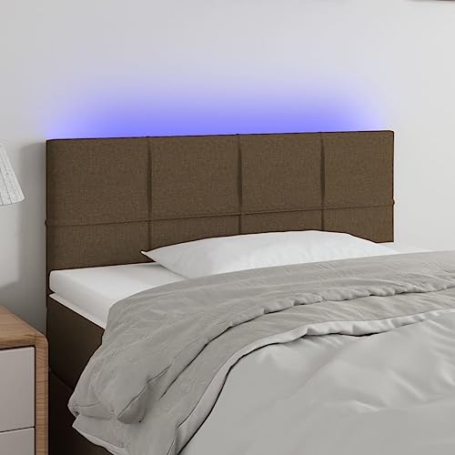 Qnhdfrt LED Bettkopfteil Dunkelbraun 100x78/88 cm Höhenverstellbar aus Lärchenholz mit Schneidbarem RGB LED Streifen für Schlafzimmer Nachttisch Rückenlehne Qnhdfrt LED Bettkopfteil Dunkelbraun 100x78/88 cm Höhenverstellbar aus Lärchenholz mit Schneidbarem RGB LED Streifen für Schlafzimmer Nachttisch Rückenlehne von Qnhdfrt