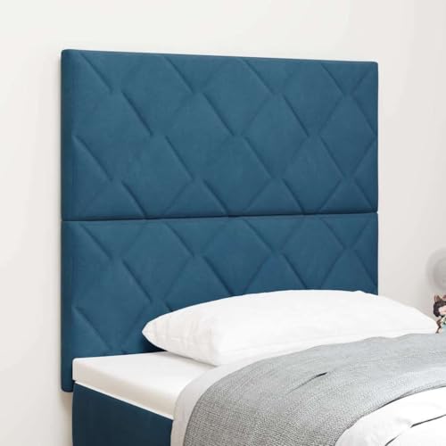 Qnhdfrt LED Bettkopfteil im Diamantblock Design 100 cm breit dunkelblau Poly-Velours wandmontiert mit USB Ladeanschluss Modern & Robust für Schlafzimmer Jugendzimmer und Gästezimmer Qnhdfrt LED Bettkopfteil im Diamantblock Design 100 cm breit dunkelblau Poly-Velours wandmontiert mit USB Ladeanschluss Modern & Robust für Schlafzimmer Jugendzimmer und Gästezimmer von Qnhdfrt