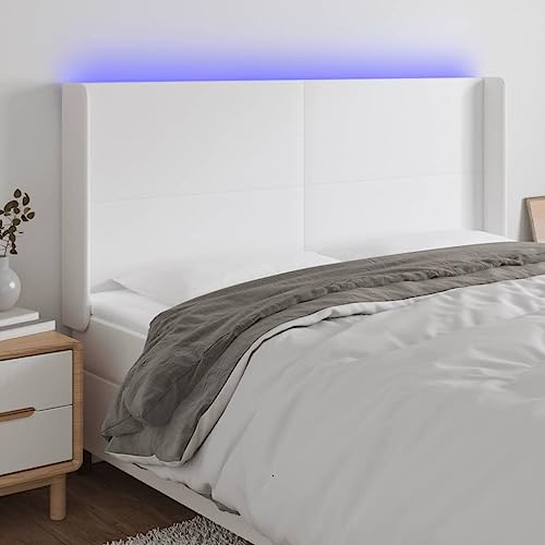Qnhdfrt LED Kopfteil Bett 203 cm Kunstleder Höhenverstellbar Beleuchtet Modernes Design Bunte LEDs Wandkissen Rückenlehne für Schlafzimmer Jugendzimmer Qnhdfrt LED Kopfteil Bett 203 cm Kunstleder Höhenverstellbar Beleuchtet Modernes Design Bunte LEDs Wandkissen Rückenlehne für Schlafzimmer Jugendzimmer von Qnhdfrt