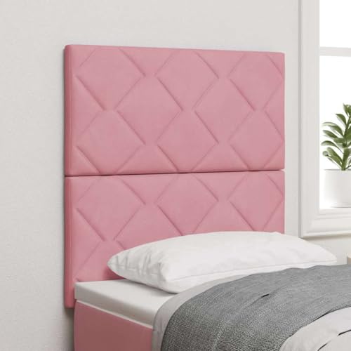 Qnhdfrt LED Kopfteil Bettkopfteil Rosa 80 cm Samt Kunstleder mit USB-C wandmontiert Modernes Diamantblock Design Robust und Langlebig für Schlafzimmer und Gästezimmer Qnhdfrt LED Kopfteil Bettkopfteil Rosa 80 cm Samt Kunstleder mit USB-C wandmontiert Modernes Diamantblock Design Robust und Langlebig für Schlafzimmer und Gästezimmer von Qnhdfrt