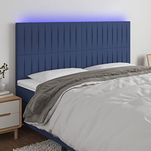 Qnhdfrt LED Kopfteil Blau 200 cm Modernes Bettkopfteil mit bunten LEDs Höhenverstellbar & Zuschneidbarer Streifen für Schlafzimmer Reading Chill Qnhdfrt LED Kopfteil Blau 200 cm Modernes Bettkopfteil mit bunten LEDs Höhenverstellbar & Zuschneidbarer Streifen für Schlafzimmer Reading Chill von Qnhdfrt