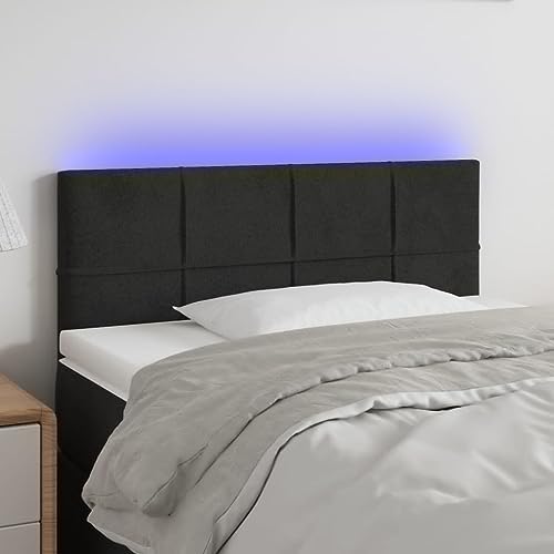Qnhdfrt LED Kopfteil Schwarz 80x5x78/88 cm Samt mit RGB Beleuchtung Höhenverstellbares Bett Kopfteil Modernes Wandpolster Rückenlehne für Schlafzimmer Qnhdfrt LED Kopfteil Schwarz 80x5x78/88 cm Samt mit RGB Beleuchtung Höhenverstellbares Bett Kopfteil Modernes Wandpolster Rückenlehne für Schlafzimmer von Qnhdfrt