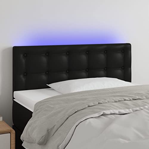 Qnhdfrt LED Kopfteil Schwarz 80x78/88 cm Höhenverstellbares Kunstleder Bett Rückenlehne mit Farbwechsel LED Streifen Modernes Wandkissen Kopfende für Schlafzimmer Qnhdfrt LED Kopfteil Schwarz 80x78/88 cm Höhenverstellbares Kunstleder Bett Rückenlehne mit Farbwechsel LED Streifen Modernes Wandkissen Kopfende für Schlafzimmer von Qnhdfrt