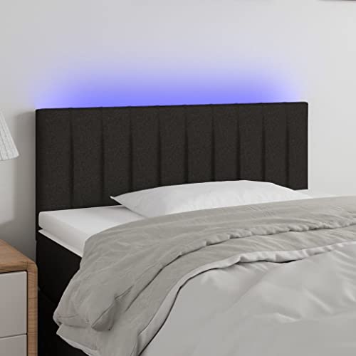 Qnhdfrt LED Kopfteil Schwarz 90x5x78/88 cm aus Stoff massives Lärchenholz Modernes Design Höhenverstellbar Bunte Beleuchtung Bequeme Rückenlehne für Schlafzimmer Qnhdfrt LED Kopfteil Schwarz 90x5x78/88 cm aus Stoff massives Lärchenholz Modernes Design Höhenverstellbar Bunte Beleuchtung Bequeme Rückenlehne für Schlafzimmer von Qnhdfrt