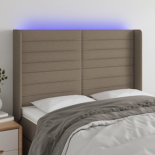 Qnhdfrt LED Kopfteil Taupe 147x118 cm Höhenverstellbar mit Farbwechsel LED Streifen Modernes Bequemes Bett Kopfteil aus Polyester für Schlafzimmer Qnhdfrt LED Kopfteil Taupe 147x118 cm Höhenverstellbar mit Farbwechsel LED Streifen Modernes Bequemes Bett Kopfteil aus Polyester für Schlafzimmer von Qnhdfrt