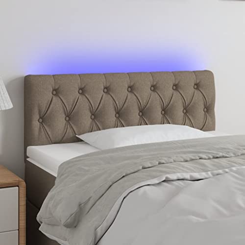 Qnhdfrt LED Kopfteil Taupe 90x7x78/88 cm Höhenverstellbar Modernes Design mit Buntem Licht Stoff & Massivholz for Schlafzimmer Jugendzimmer und Gästezimmer Qnhdfrt LED Kopfteil Taupe 90x7x78/88 cm Höhenverstellbar Modernes Design mit Buntem Licht Stoff & Massivholz for Schlafzimmer Jugendzimmer und Gästezimmer von Qnhdfrt