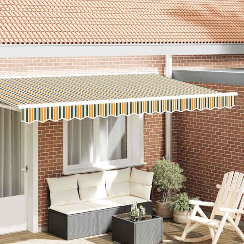 Qnhdfrt Markisenfranse Grün Gelb 3 8 x 0 2 m aus robustem Segeltuch mit UV Schutz und wasserabweisendem Finish Modernes Design für Balkon Terrasse und Garten Qnhdfrt Markisenfranse Grün Gelb 3 8 x 0 2 m aus robustem Segeltuch mit UV Schutz und wasserabweisendem Finish Modernes Design für Balkon Terrasse und Garten von Qnhdfrt