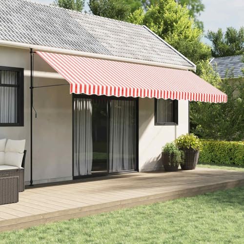 Qnhdfrt Markisenstoff Rot und Weiß Gestreift 5x3 m für Markise, 480x295 cm Größe, 100% Polyester mit PU-Beschichtung, Leicht und Wetterbeständig für Sonnenschutz auf Terrasse Balkon Garten Qnhdfrt Markisenstoff Rot und Weiß Gestreift 5x3 m für Markise, 480x295 cm Größe, 100% Polyester mit PU-Beschichtung, Leicht und Wetterbeständig für Sonnenschutz auf Terrasse Balkon Garten von Qnhdfrt