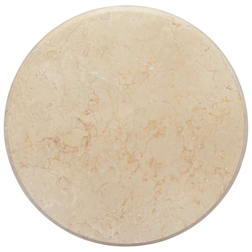 Qnhdfrt Marmor Tischplatte Creme Ø50x2,5 cm Robuste Esstischplatte aus Naturmarmor Leicht zu Reinigen Stilvolles Design für Küche Garten und Wohnzimmer Qnhdfrt Marmor Tischplatte Creme Ø50x2,5 cm Robuste Esstischplatte aus Naturmarmor Leicht zu Reinigen Stilvolles Design für Küche Garten und Wohnzimmer von Qnhdfrt