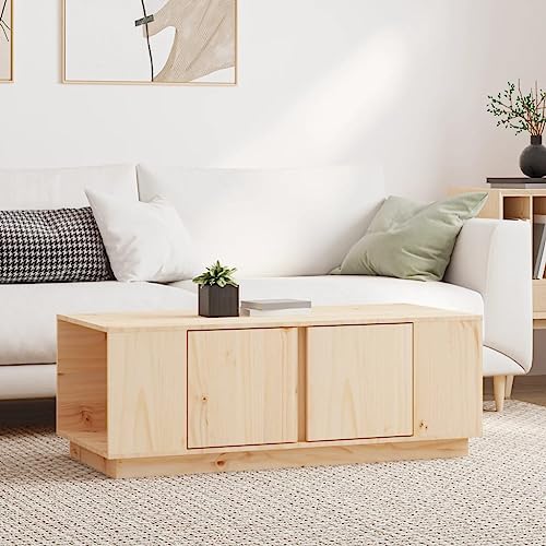 Qnhdfrt Massiver Kiefer Couchtisch Kleiner Beistelltisch 110x50x40 cm mit Stauraum 4 Fächer und 2 Türen Rustikaler Wohnzimmertisch Naturholz Möbel für Wohnzimmer Flur Schlafzimmer Qnhdfrt Massiver Kiefer Couchtisch Kleiner Beistelltisch 110x50x40 cm mit Stauraum 4 Fächer und 2 Türen Rustikaler Wohnzimmertisch Naturholz Möbel für Wohnzimmer Flur Schlafzimmer von Qnhdfrt