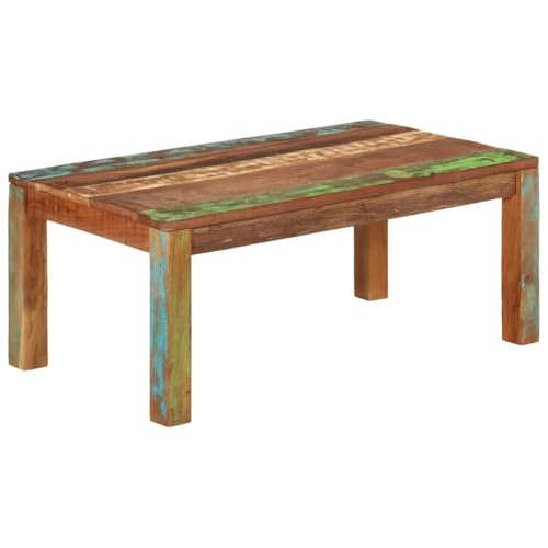 Qnhdfrt Massives Altholz Couchtisch Beistelltisch 110x55x40 cm Schlichtes Modernes Design Einzigartiges Vintage Möbel für Wohnzimmer Schlafzimmer Flur Qnhdfrt Massives Altholz Couchtisch Beistelltisch 110x55x40 cm Schlichtes Modernes Design Einzigartiges Vintage Möbel für Wohnzimmer Schlafzimmer Flur von Qnhdfrt