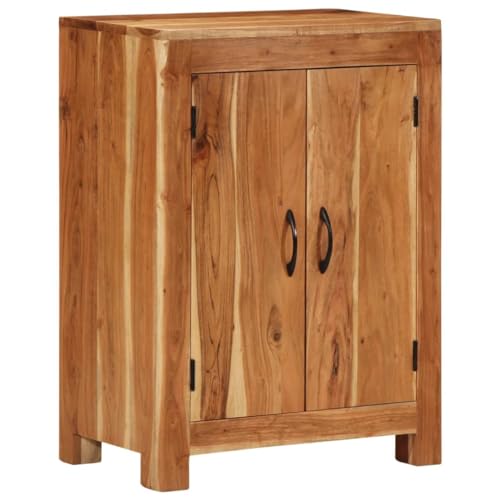 Qnhdfrt Massivholz Akazie Sideboard 55x35x75 cm Rustikaler Beistellschrank mit 2 Türen Landhausstil für Wohnzimmer Flur Qnhdfrt Massivholz Akazie Sideboard 55x35x75 cm Rustikaler Beistellschrank mit 2 Türen Landhausstil für Wohnzimmer Flur von Qnhdfrt