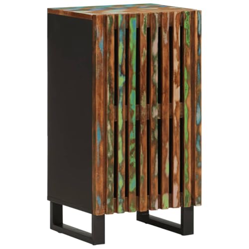 Qnhdfrt Massivholz Akazie Sideboard Industrie-Stil 40x34x75 cm Schrank klein mit 2 Fächern für Wohnzimmer Schlafzimmer Stauraum Lösung Qnhdfrt Massivholz Akazie Sideboard Industrie-Stil 40x34x75 cm Schrank klein mit 2 Fächern für Wohnzimmer Schlafzimmer Stauraum Lösung von Qnhdfrt