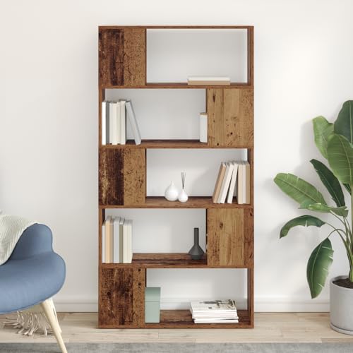 Qnhdfrt Massivholz Altholz Regal Aufbewahrungseinheit 80x24x155cm Braun Rustikales Design mit 5 Regalen für Wohnzimmer und Büro Stauraum Lösung Qnhdfrt Massivholz Altholz Regal Aufbewahrungseinheit 80x24x155cm Braun Rustikales Design mit 5 Regalen für Wohnzimmer und Büro Stauraum Lösung von Qnhdfrt