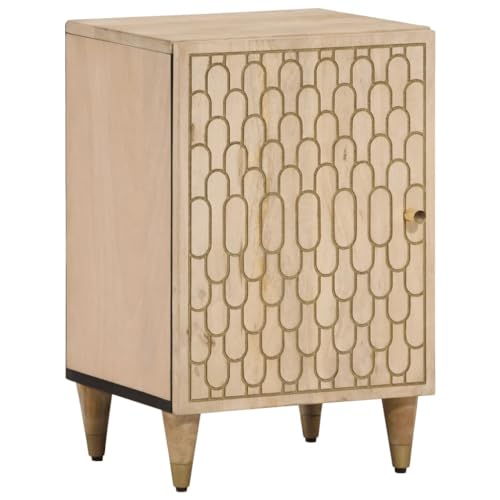 Qnhdfrt Massivholz Badschrank Mango schmal 38x33x58 cm mit handgeschnitztem Design, Holzfüßen und Flexibler Tür für Badezimmer Stauraum Qnhdfrt Massivholz Badschrank Mango schmal 38x33x58 cm mit handgeschnitztem Design, Holzfüßen und Flexibler Tür für Badezimmer Stauraum von Qnhdfrt