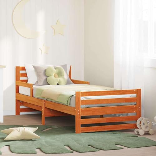 Qnhdfrt Massivholz Bettgestell Kiefer Wachsbraun 88,5 x 203,5 x 71 cm Modernes Daybed mit Lattenrost Jugendbett für Schlafzimmer und Gästezimmer Qnhdfrt Massivholz Bettgestell Kiefer Wachsbraun 88,5 x 203,5 x 71 cm Modernes Daybed mit Lattenrost Jugendbett für Schlafzimmer und Gästezimmer von Qnhdfrt