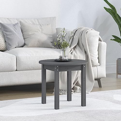 Qnhdfrt Massivholz Couchtisch Grau Ø 45 x 40 cm Kleiner Beistelltisch mit gerader Maserung und rustikalem Look für Wohnzimmer Schlafzimmer Flur Qnhdfrt Massivholz Couchtisch Grau Ø 45 x 40 cm Kleiner Beistelltisch mit gerader Maserung und rustikalem Look für Wohnzimmer Schlafzimmer Flur von Qnhdfrt