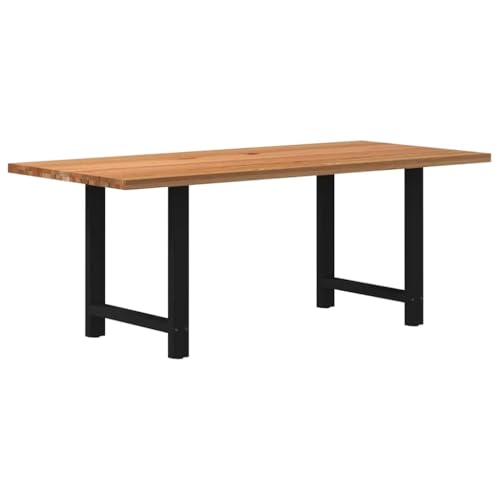 Qnhdfrt Massivholz Eiche Esstisch Hellbraun Rechteckig 200x90x74 cm mit Verstellbaren Füßen Robust und Langlebig für Esszimmer Küche Qnhdfrt Massivholz Eiche Esstisch Hellbraun Rechteckig 200x90x74 cm mit Verstellbaren Füßen Robust und Langlebig für Esszimmer Küche von Qnhdfrt