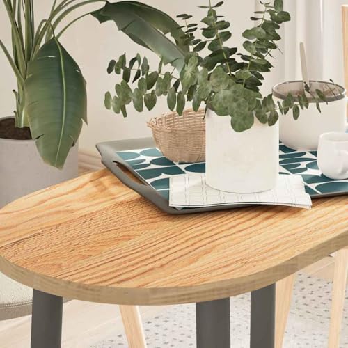 Qnhdfrt Massivholz Eichen Tischplatte Oval 80 x 40 x 2 cm Robuste Arbeitsplatte aus massiver Eiche mit natürlicher Maserung Langlebig und pflegeleicht für Couchtisch Beistelltisch oder Stehtisch Qnhdfrt Massivholz Eichen Tischplatte Oval 80 x 40 x 2 cm Robuste Arbeitsplatte aus massiver Eiche mit natürlicher Maserung Langlebig und pflegeleicht für Couchtisch Beistelltisch oder Stehtisch von Qnhdfrt
