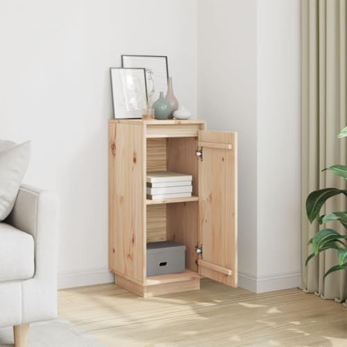 Qnhdfrt Massivholz Kiefer Sideboard Beistellschrank 31,5x34x75 cm Unbehandelt Landhausstil Kommode mit Türen für Wohnzimmer Flur Qnhdfrt Massivholz Kiefer Sideboard Beistellschrank 31,5x34x75 cm Unbehandelt Landhausstil Kommode mit Türen für Wohnzimmer Flur von Qnhdfrt