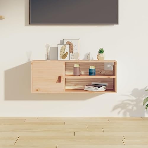 Qnhdfrt Massivholz Kiefer Wandschrank 80x30x30 cm mit 4 Fächern und Tür Rustikales Design Stauraum Lösung für Bücher Deko in Wohnzimmer Küche Bad Qnhdfrt Massivholz Kiefer Wandschrank 80x30x30 cm mit 4 Fächern und Tür Rustikales Design Stauraum Lösung für Bücher Deko in Wohnzimmer Küche Bad von Qnhdfrt