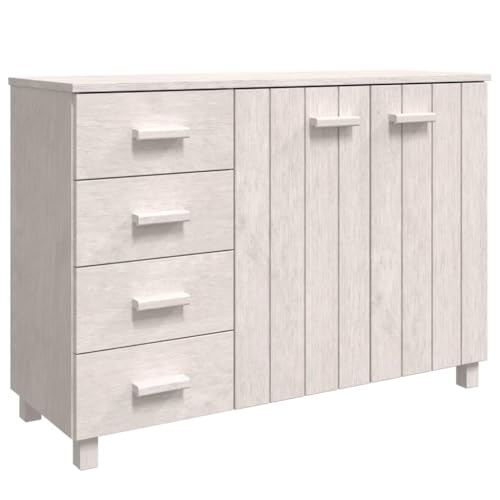 Qnhdfrt Massivholz Kommode Sideboard Weiß 113x40x80 cm Mit 4 Schubladen und 2 Türen Robuster Schrank für Wohnzimmer Küche Flur als Aufbewahrungsschrank und Dekoration Qnhdfrt Massivholz Kommode Sideboard Weiß 113x40x80 cm Mit 4 Schubladen und 2 Türen Robuster Schrank für Wohnzimmer Küche Flur als Aufbewahrungsschrank und Dekoration von Qnhdfrt