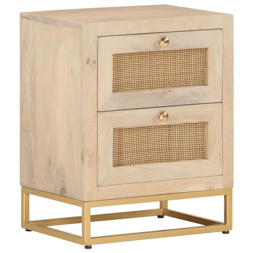 Qnhdfrt Massivholz Nachttisch aus Mango und Eisen 40x30x50 cm Kleiner Schrank mit Elegantem Design und Robustem Stauraum für Schlafzimmer Kommode Qnhdfrt Massivholz Nachttisch aus Mango und Eisen 40x30x50 cm Kleiner Schrank mit Elegantem Design und Robustem Stauraum für Schlafzimmer Kommode von Qnhdfrt
