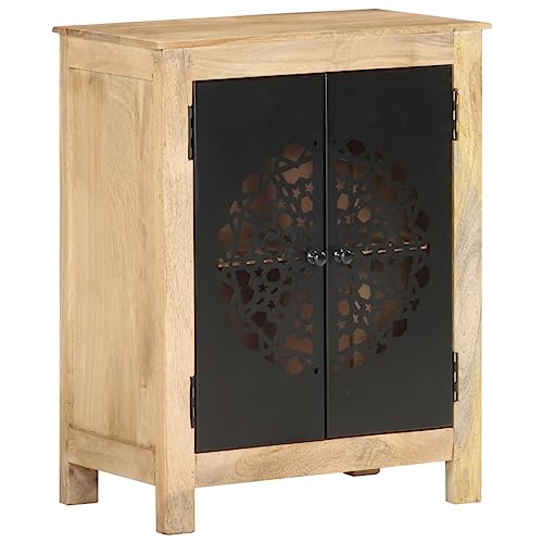 Qnhdfrt Massivholz Sideboard Mango 60x35x75 cm Beistellschrank mit Stahltüren für Wohnzimmer Schlafzimmer Landhausstil Qnhdfrt Massivholz Sideboard Mango 60x35x75 cm Beistellschrank mit Stahltüren für Wohnzimmer Schlafzimmer Landhausstil von Qnhdfrt