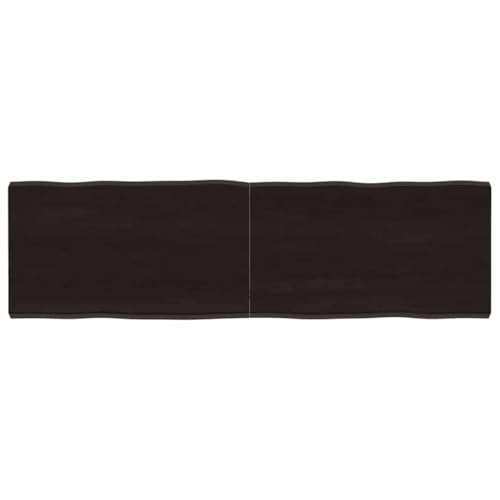 Qnhdfrt Massivholz Tischplatte aus Eiche 140 x 40 cm mit Naturkante & dunkler Lasur Robuste Klappbare Design für Küche Büro und Outdoor Qnhdfrt Massivholz Tischplatte aus Eiche 140 x 40 cm mit Naturkante & dunkler Lasur Robuste Klappbare Design für Küche Büro und Outdoor von Qnhdfrt