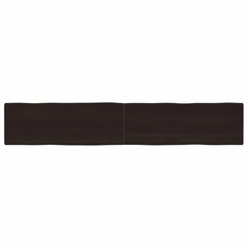 Qnhdfrt Massivholz Tischplatte aus Eiche 220 x 40 x 2 4 cm Dunkelbraun mit Naturkante Robuste Klappbare Arbeitsplatte für Küche Büro und Outdoor Qnhdfrt Massivholz Tischplatte aus Eiche 220 x 40 x 2 4 cm Dunkelbraun mit Naturkante Robuste Klappbare Arbeitsplatte für Küche Büro und Outdoor von Qnhdfrt