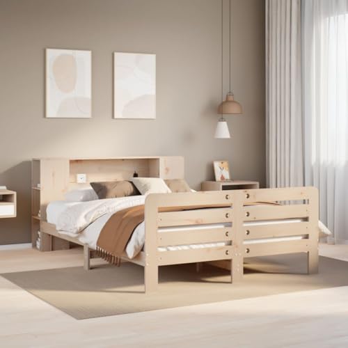 Qnhdfrt Massivholzbett 120x200 cm Kiefernholz mit Lattenrost und Kopfteil Stauraum für erholsamen Schlaf in kleinen Räumen Qnhdfrt Massivholzbett 120x200 cm Kiefernholz mit Lattenrost und Kopfteil Stauraum für erholsamen Schlaf in kleinen Räumen von Qnhdfrt
