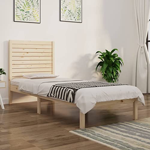 Qnhdfrt Massivholzbett 90x 190 cm aus Kiefernholz mit Kopfteil Bettgestell für Schlafzimmer Einzelbett mit zeitlosem Design Robust und Stabil Qnhdfrt Massivholzbett 90x 190 cm aus Kiefernholz mit Kopfteil Bettgestell für Schlafzimmer Einzelbett mit zeitlosem Design Robust und Stabil von Qnhdfrt