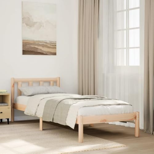 Qnhdfrt Massivholzbett Extra Lang 90x220 cm Kiefernholz Bettgestell mit Lattenrost Robustes Familienbett Gästebett oder Jugendbett für erholsamen Schlaf Qnhdfrt Massivholzbett Extra Lang 90x220 cm Kiefernholz Bettgestell mit Lattenrost Robustes Familienbett Gästebett oder Jugendbett für erholsamen Schlaf von Qnhdfrt