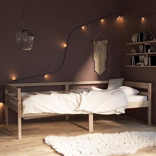 Qnhdfrt Massivholzbett Kiefer 90x200 cm Robustes Bettgestell mit Stabilen Latten für Erholsamen Schlaf Einzelbett für Jugendzimmer und Gästezimmer Qnhdfrt Massivholzbett Kiefer 90x200 cm Robustes Bettgestell mit Stabilen Latten für Erholsamen Schlaf Einzelbett für Jugendzimmer und Gästezimmer von Qnhdfrt