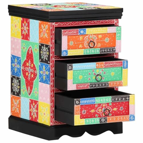 Qnhdfrt Mehrfarbig Schubladenschrank 40x40x60 cm Massivholz Mango Modernes Design mit viel Stauraum und bunter Optik für Wohnzimmer Flur und Schlafzimmer Qnhdfrt Mehrfarbig Schubladenschrank 40x40x60 cm Massivholz Mango Modernes Design mit viel Stauraum und bunter Optik für Wohnzimmer Flur und Schlafzimmer von Qnhdfrt