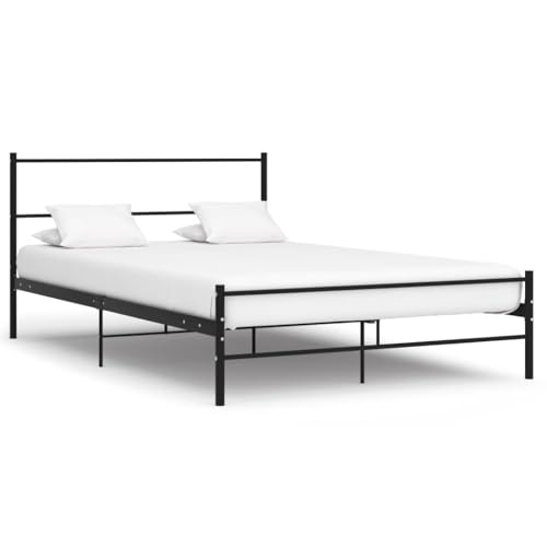Qnhdfrt Metall Doppelbett 120x200 cm Bettgestell Schwarz mit Flexiblen Metalllatten Robuste Pulverbeschichtung für Schlafzimmer Gästezimmer und Jugendzimmer Qnhdfrt Metall Doppelbett 120x200 cm Bettgestell Schwarz mit Flexiblen Metalllatten Robuste Pulverbeschichtung für Schlafzimmer Gästezimmer und Jugendzimmer von Qnhdfrt