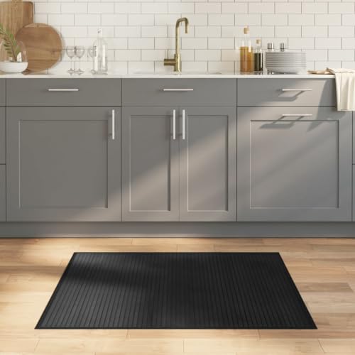 Qnhdfrt Moderner Bambus Teppich für Wohnzimmer, Balkon und Flur - rutschfeste Unterseite, Langlebig & Wasserdicht - Rechteckig 80x100 cm in Schwarz aus Bambus und PP Qnhdfrt Moderner Bambus Teppich für Wohnzimmer, Balkon und Flur - rutschfeste Unterseite, Langlebig & Wasserdicht - Rechteckig 80x100 cm in Schwarz aus Bambus und PP von Qnhdfrt