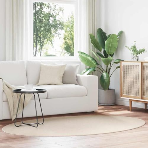 Qnhdfrt Moderner Faltbarer Teppich aus Polyester Beige 140x200 cm rutschfest & waschbar für Wohnzimmer, Schlafzimmer und Flur von Qnhdfrt