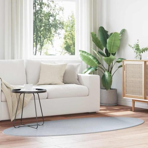 Qnhdfrt Moderner Faltbarer Teppich aus Polyester Grau 100x200 cm rutschfest & waschbar für Wohnzimmer, Schlafzimmer und Flur von Qnhdfrt