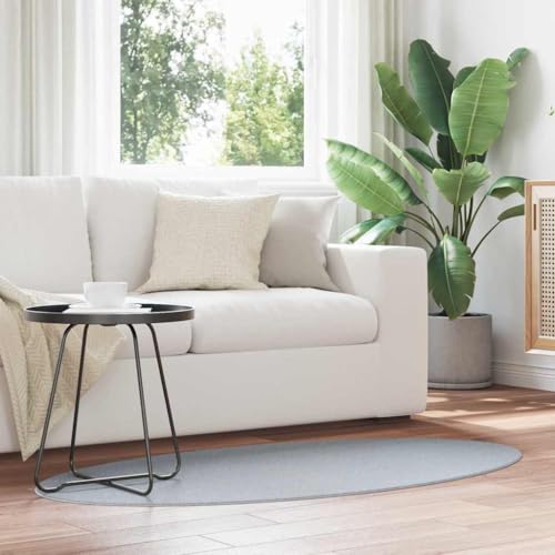 Qnhdfrt Moderner Polyester Teppich Grau 80x150 cm weich rutschfest faltbar für Wohnzimmer Schlafzimmer und Flur von Qnhdfrt