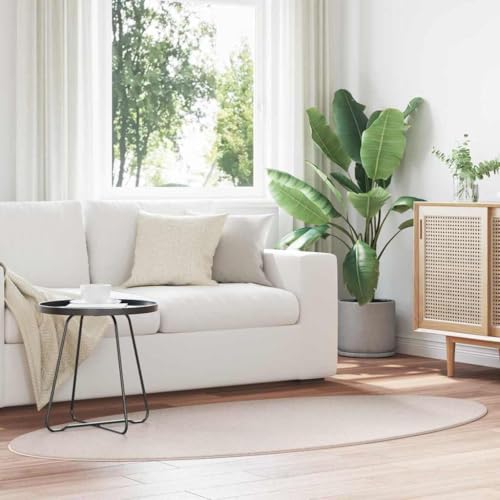 Qnhdfrt Moderner Polyester Teppich Sandfarbe 100x200 cm rutschfest faltbar für Wohnzimmer Schlafzimmer Flur von Qnhdfrt