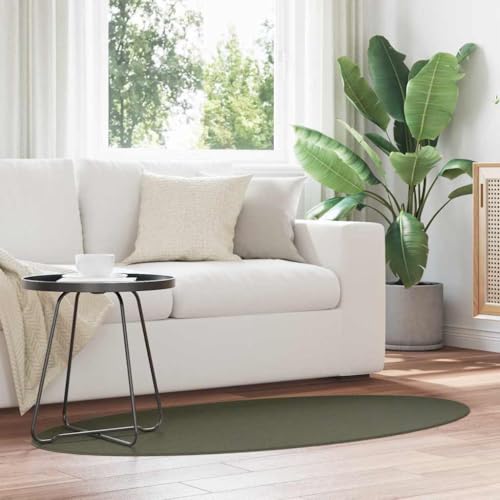 Qnhdfrt Moderner Polyester Teppich Waldgrün 80x150 cm Hochwertiger Rutschfester Wohnzimmerteppich mit faltbarem Design für Schlafzimmer und Flur von Qnhdfrt