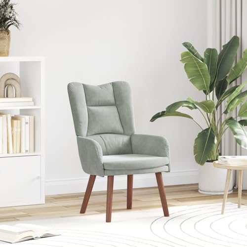 Qnhdfrt Moderner Relaxsessel Hellgrau Samt Rechteckig Polyester 50 cm Sitzhöhe 120 kg Maximalgewicht Ergonomisches Design mit Weichen Armlehnen für Wohnzimmer und Schlafzimmer Qnhdfrt Moderner Relaxsessel Hellgrau Samt Rechteckig Polyester 50 cm Sitzhöhe 120 kg Maximalgewicht Ergonomisches Design mit Weichen Armlehnen für Wohnzimmer und Schlafzimmer von Qnhdfrt