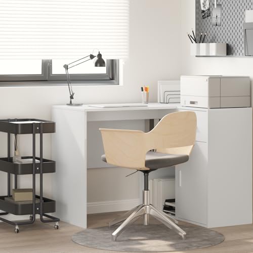 Qnhdfrt Moderner Weißer Schreibtisch aus Holzwerkstoff Rechteckig mit Integriertem Regal Stauraum 90cm x 50cm Matt Oberfläche für Kleine Büros Home Office und Jugendzimmer Qnhdfrt Moderner Weißer Schreibtisch aus Holzwerkstoff Rechteckig mit Integriertem Regal Stauraum 90cm x 50cm Matt Oberfläche für Kleine Büros Home Office und Jugendzimmer von Qnhdfrt