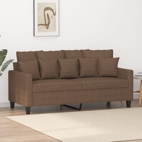 Qnhdfrt Modernes 2-Sitzer Sofa Braun aus Stoff 140 cm Kompakt Bequem Robust für Wohnzimmer Jugendzimmer Qnhdfrt Modernes 2-Sitzer Sofa Braun aus Stoff 140 cm Kompakt Bequem Robust für Wohnzimmer Jugendzimmer von Qnhdfrt