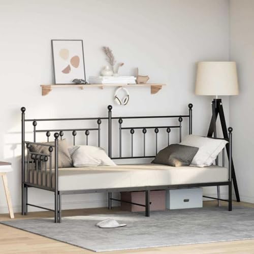 Qnhdfrt Modernes Bettgestell aus Metall mit Bettkasten Schwarz 80x200 cm Robuster Stahlrahmen bis 200 kg Belastbarkeit Platzsparendes Design für Schlafzimmer und Gästezimmer Qnhdfrt Modernes Bettgestell aus Metall mit Bettkasten Schwarz 80x200 cm Robuster Stahlrahmen bis 200 kg Belastbarkeit Platzsparendes Design für Schlafzimmer und Gästezimmer von Qnhdfrt